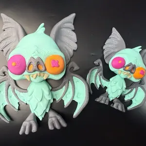 3D printed Bright & Batty Hang-Around Decor Halloween Metal Spooky Ornaments Gift