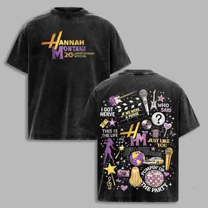 Hannah Montana 20th Anniversary Shirt – Best of Both Worlds Vintage Washed Graphic Tee, Pop Nostalgia Fan T-Shirt, hannahmontana, bestofbothworlds, 2000skids, nostalgiatee, popculturetee