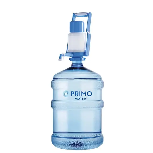 Portable Manual Water Pump, Blue and White