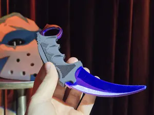 Karambit Counterstrike Inspired Replica Knife - Doppler Phase 3 - Csgo, Cs2 Gift Ideas