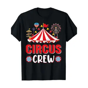 Circus Crew Funny Circus Staff Costume Circus Theme Party T-Shirt - dl shirt Casual Streetwear Crewneck Tshirt 90s graphic tees t shirt for men men's t shirts