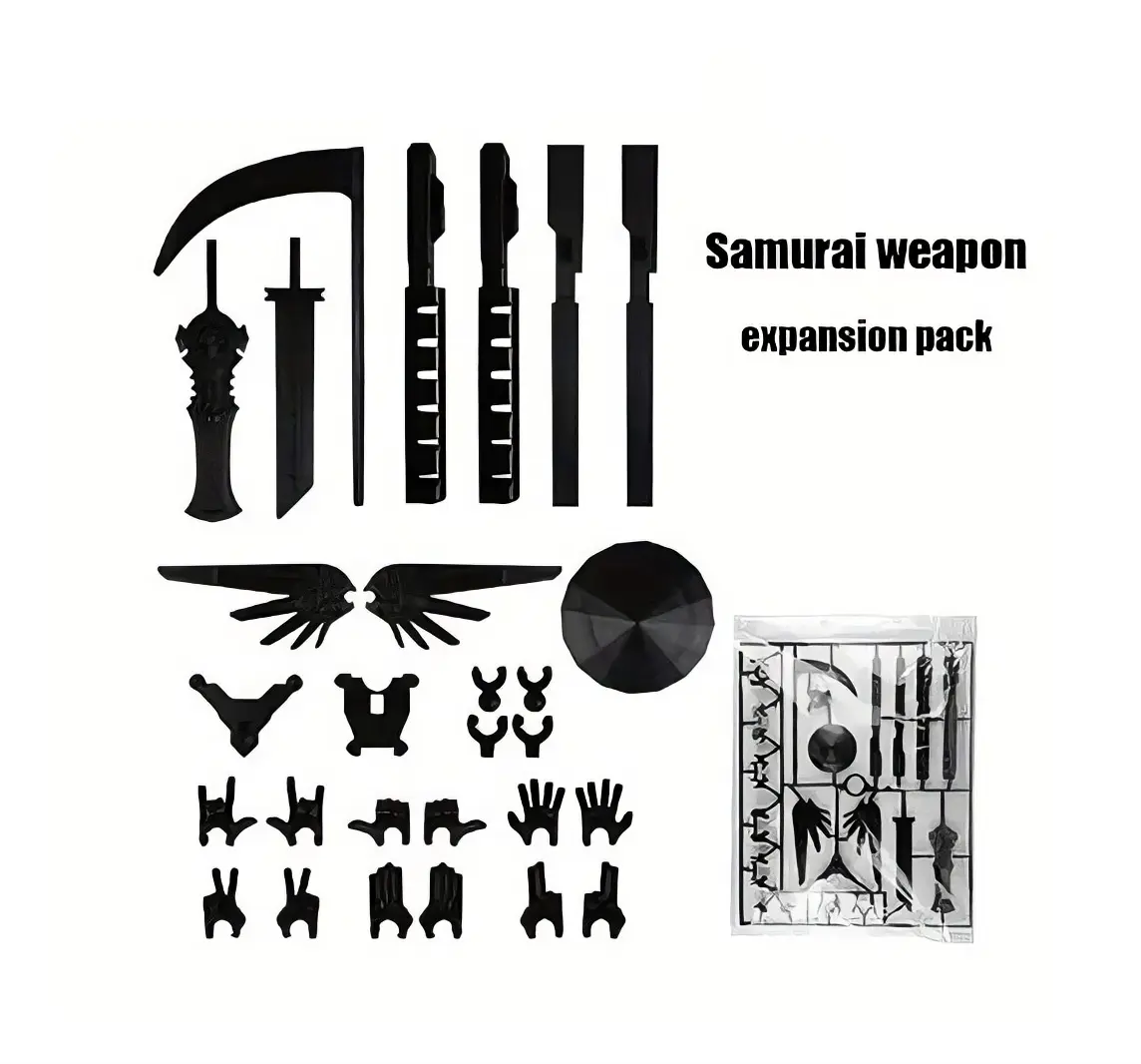 Samurai Weapon Expansion Pack - Includes Various Swords, Axes, and Accessories for Role-Playing Games