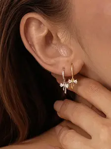 Elegant Bow Earrings Set, Fashionable Jewelry, Butterfly Pendant Design, Perfect Gift for Women, Ideal Birthday & Christmas Present, All-Season Wear