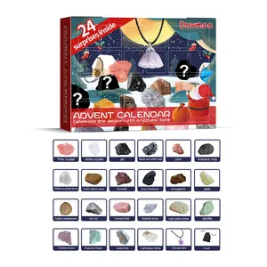 Dowmoo Christmas Advent Calendar Mineral Blind Box 24-Box Christmas Gift Toy Mineral Blind Box
