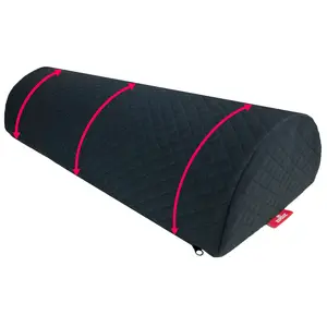 Bolster Pillow for Leg and Knee Support | Premium Memory Foam Knee Pillow for Beauty Salon Or Home | Half Moon Pillow for Comfort Enhancement, Legs & Lower Back Pain Relief