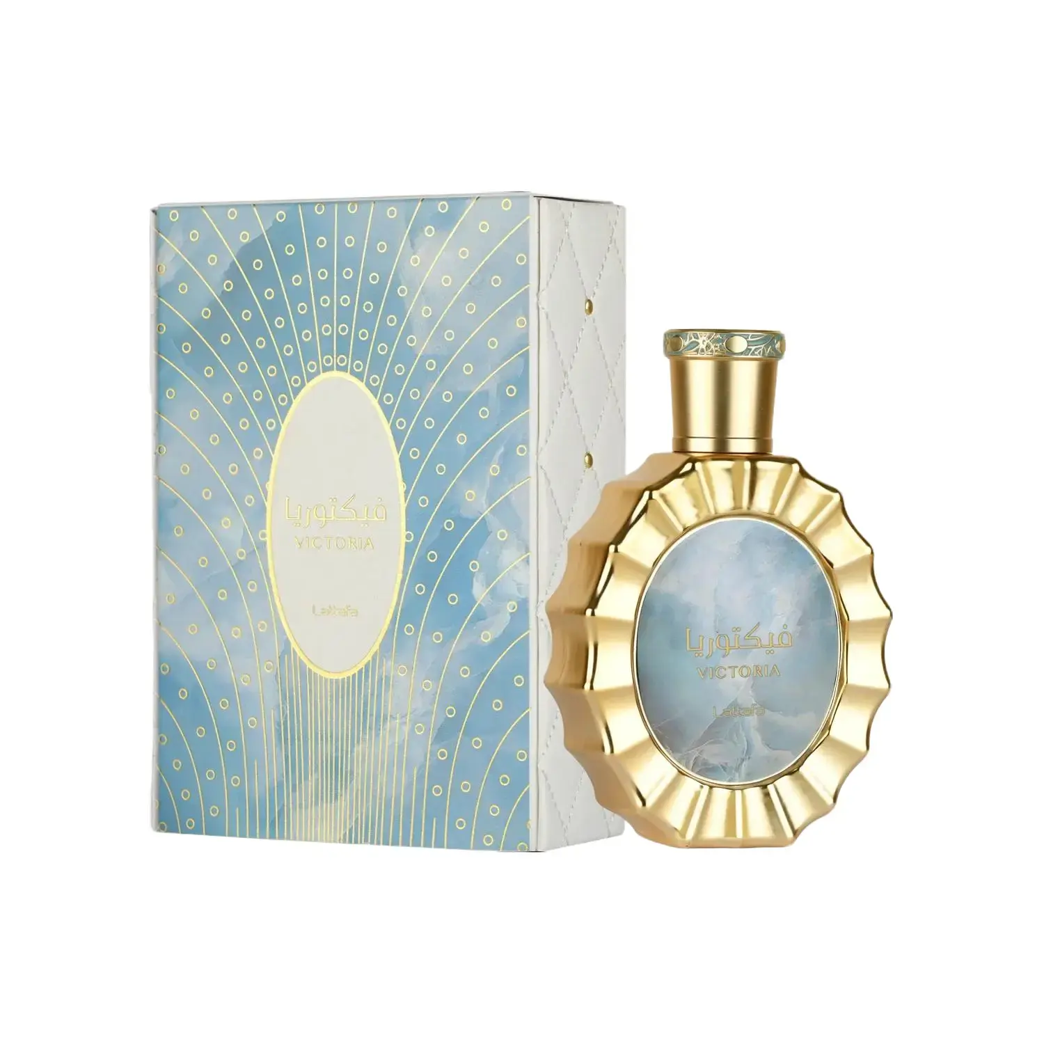 Lattafa Victoria Eau de Parfum (EDP) Spray, 100 ml (3 to 3.9 fl oz) Unisex Single Item, Fresh Citrus Floral Gourmand Fragrance with Vanilla & Fresh Aroma