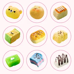 Soft plante Handmade Taba Squishy Toy, Food-Grade Silicone Kawaii Squishies, Slow-Rebound Bread Stress Relief Decoration, Soft Sensory Item, Ideal Gift for Kids