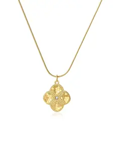 Elegant Diamond Clover Necklace, 18k Gold Plated, Natural Diamonds, Gift for Mom, Wife, Girlfriend, Best Friend, Birthday Surprise