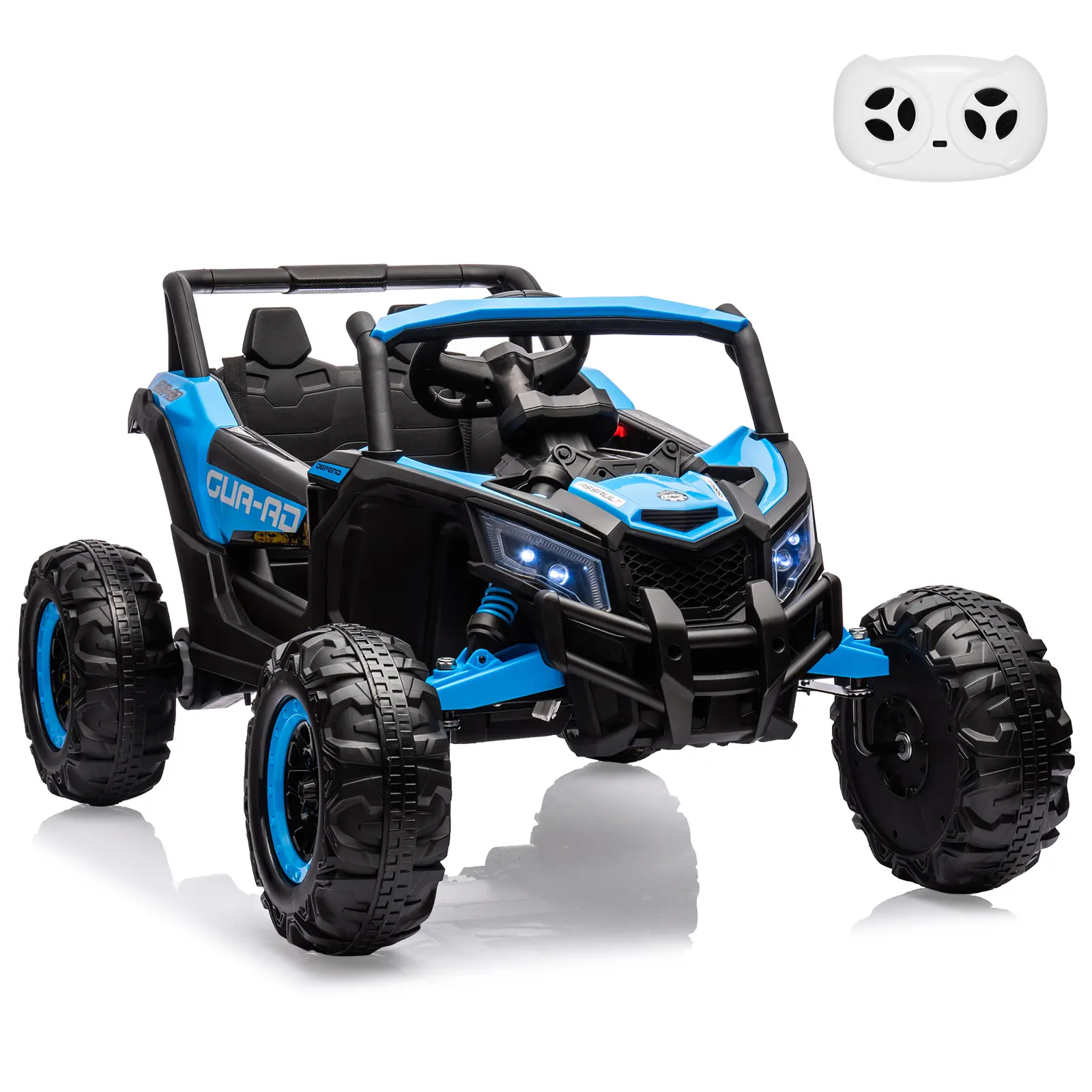 Gaomon 24V Kids Ride On UTV - Power Wheels with Remote Control, Rechargeable Electric Toy Car, LED Lights, USB Music Function