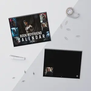 Book Boyfriends Art 2026 Yearly Wall Calendar Monthly, Throne Of Glass Art Sjmaas 2026 Calendar, Gift For Book Lover 2026 Calendar