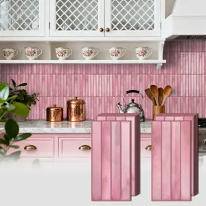 20pcs 3D Crystal Texture Self-Adhesive Wall Tiles Stickers, Wall Panels, PU Waterproof peel and stick backsplash Anti-Mold Fireproof Decorative Wallpaper for Kitchen Bathroom Living Room Dining Room