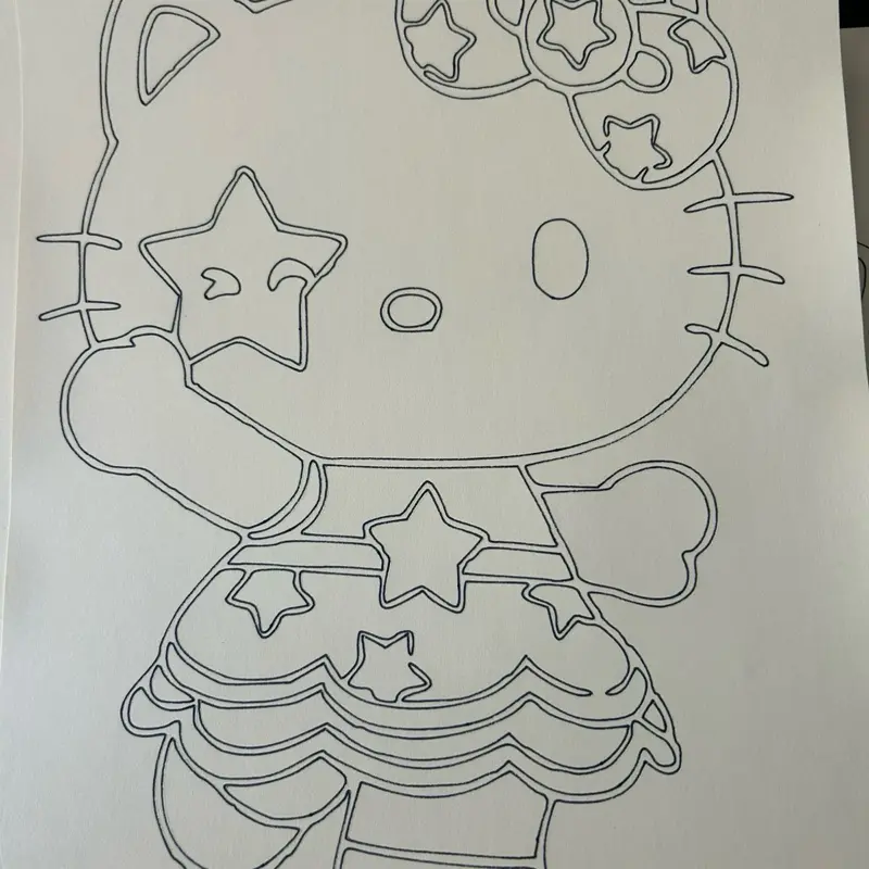 Hello Kitty Peel & Sand Art Kit