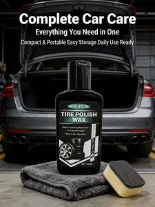 summervibes Car Tire Coating Paste (100g) — Specially designed to restore tire luster, repair plastic components, and revive the original deep black texture of rubber. Ideal for the daily maintenance and care of both interior trim and tires.