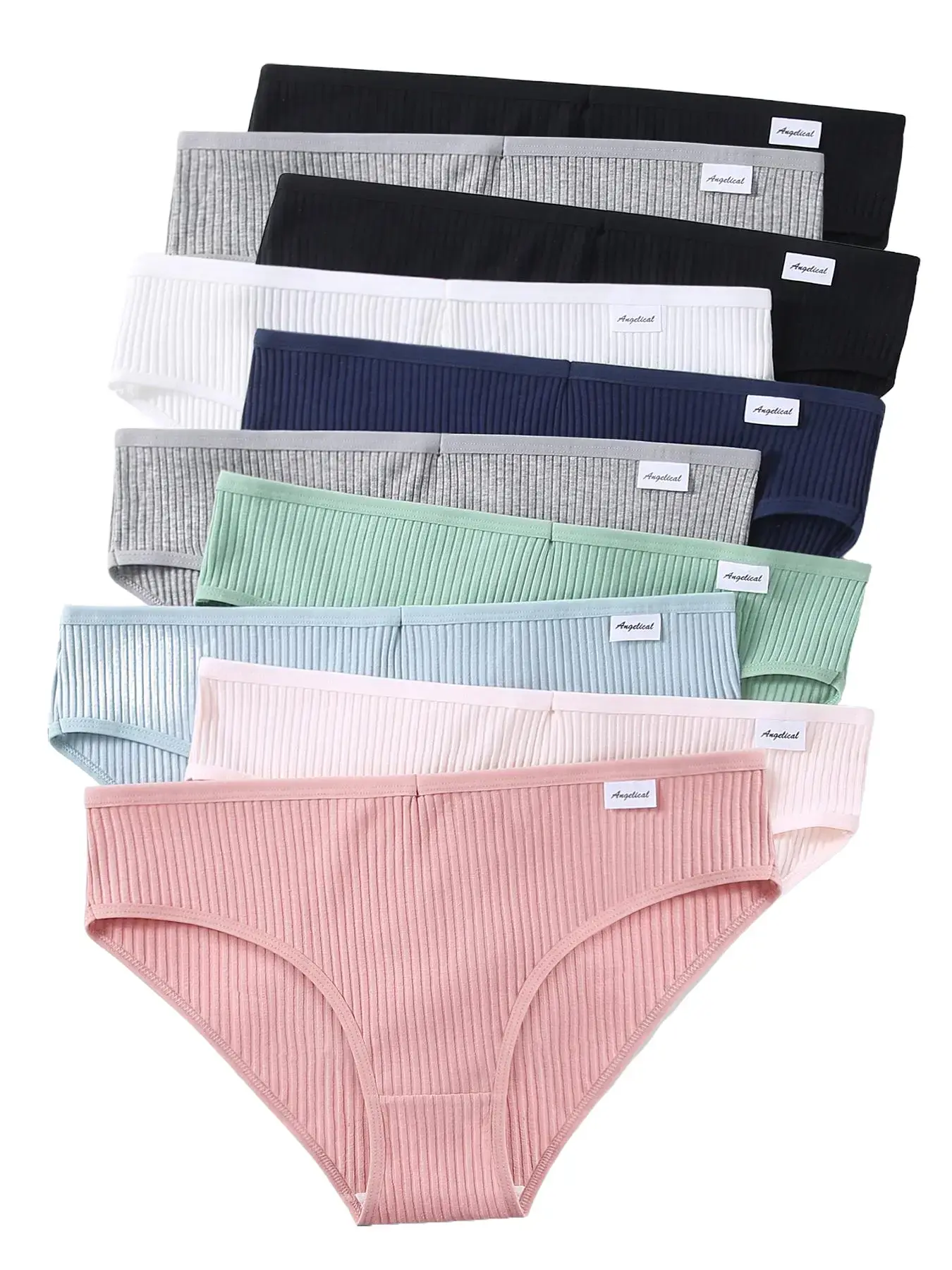 10-pack of cotton, comfortable, breathable girl’s period underwear. It doesn’t pinch the hips and is suitable for daily wear, fashion comfy, vacations, and beach outings,,levao woman,bikini panties