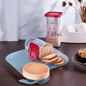 Toaster Bread Storage Box, Sandwich Sealed Container with Lid, Refrigerator Freezer Food Preservation Jar, Keeps Bread Fresh Longer, Kitchen