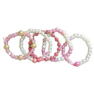 (5pcs) Random pink bracelet set
