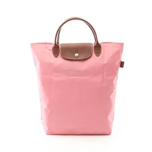 Pre-owned Longchamp Others Tote Bags Le Pliage Original Leather Polyamide Tote Bag