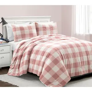 Lush Decor Ultra Soft Faux Fur Comforter 3Pc F/Q