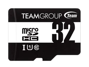 Team 32GB microSDHC UHS-I/U1 Class 10 Memory Card with Adapter, Speed Up to 100MB/s (TUSDH32GCL10U03)