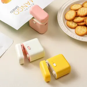 Mini Snack Bag Sealer Machine, Rechargeable Heat Seal Plastic Bag Sealing Tool, USB Charging Food Storage Vacuum Sealer, Chip Knife Included