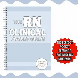 RN Clinical Pocket Guide: The Ultimate Nursing Student Education Resource — Quick-Reference Study Cards & Daily Clinical Success Essentials