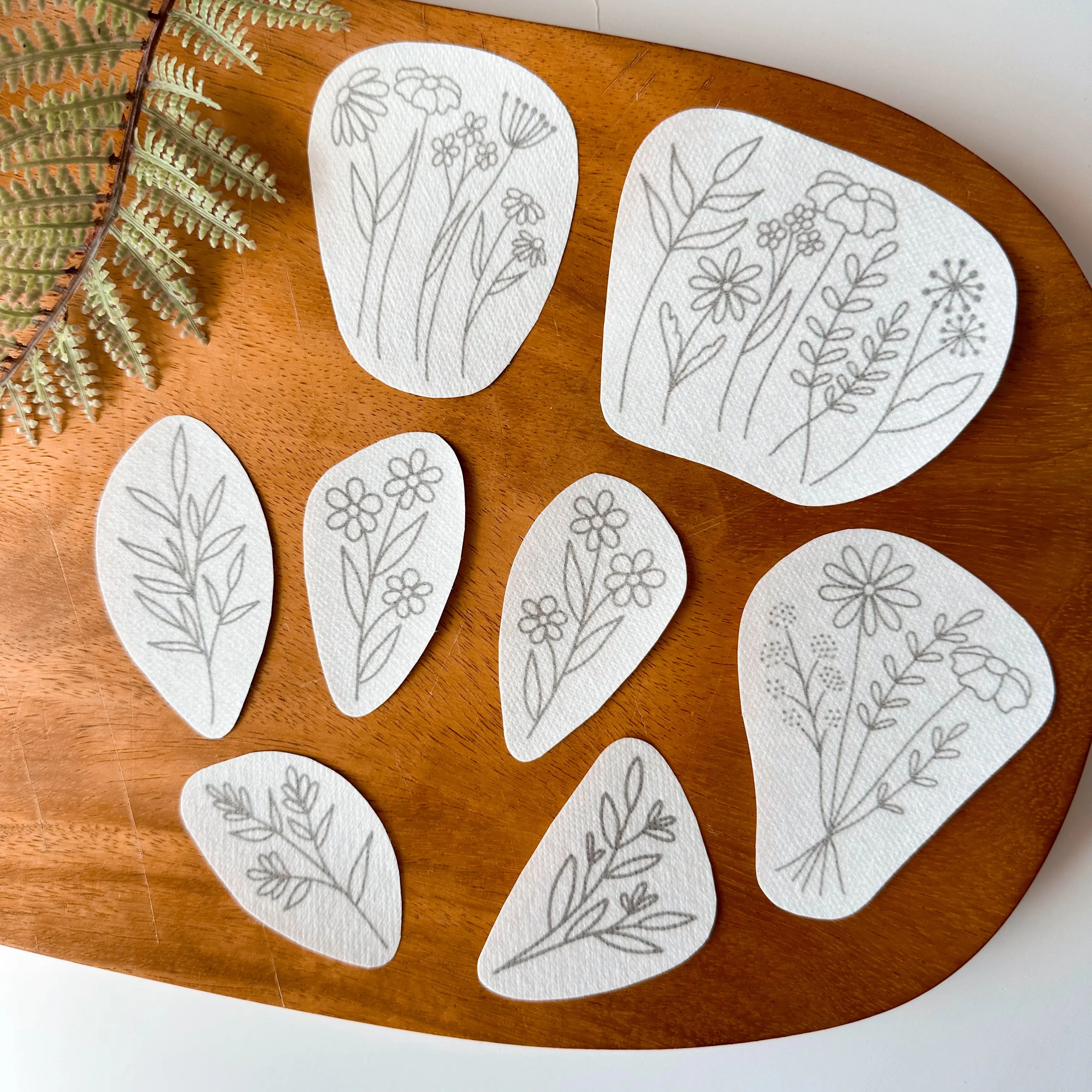 Boho Botanicals Stick & Stitch Embroidery Patterns