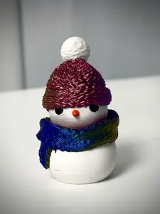 Mini Snowman Click Toy – Fun Desk Decoration with Soft Press Sound
