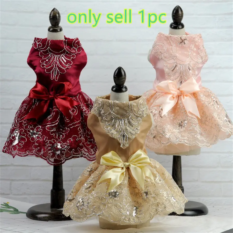 Elegant Pet Puppy Kitten Kitty Wedding Dress, Satin Puffy Skirt, Party Gown, High-Quality Fabric, Costume, Perfect for Weddings and Parties, Husky Clothes