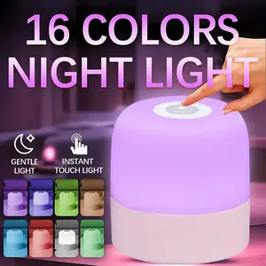 Touch Control Night Light, Adjustable LED Reading Lamp, Color Changing Mode, Atmosphere Lighting, Rechargeable USB Interface, 800mah Battery, Bedside Table Lamp