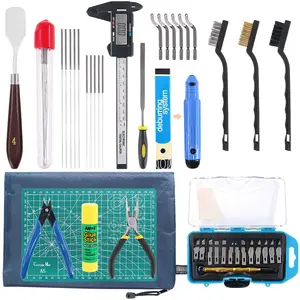 42 Piece 3D Print Tool Kit Includes Debur Tool, Cleaning and Removal Tool with Storage Bag, 3D Printer Tool Set for Cleaning, Finishing and Printing 3D Prints