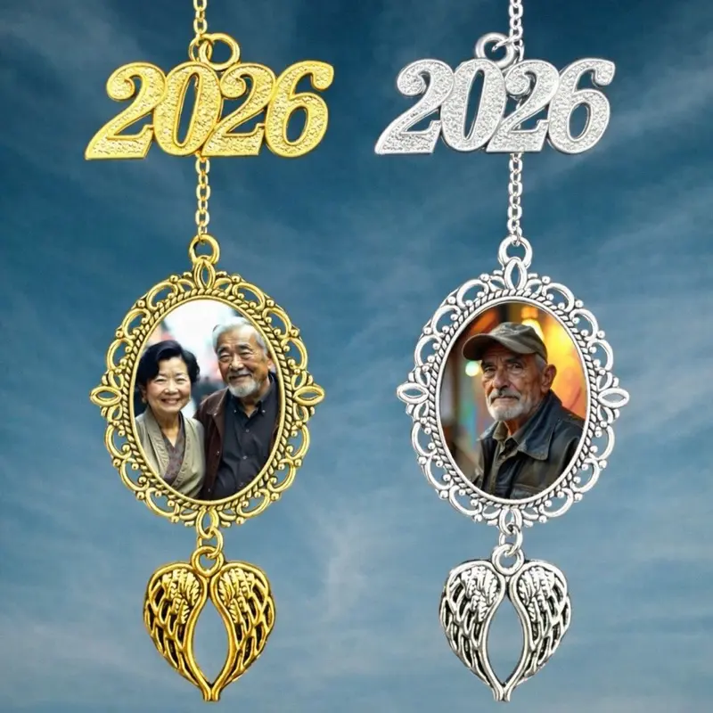 Custom Graduation Tassel Photo Charm with Angel Wings Memorial Grad Cap Charm Personalized Graduation Gift for Him & Her 2026 Unique Keepsake