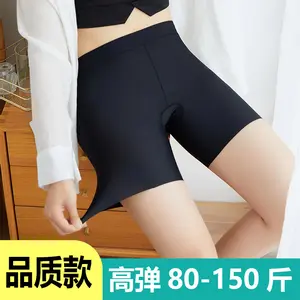 Ice silk quality three-quarter length safety shorts for summer, anti-exposure, thin style, women's flat lace safety shorts wholesale