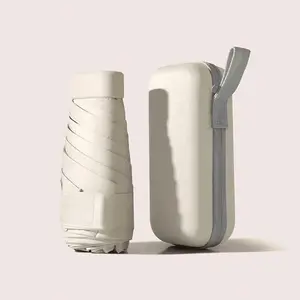 Portable 6.69 Inch Mini Folding Umbrella, Portable Pocket Umbrella, Ultra-Light Design, Easy to Carry, Durable Rain Gear for Travel and Daily Use