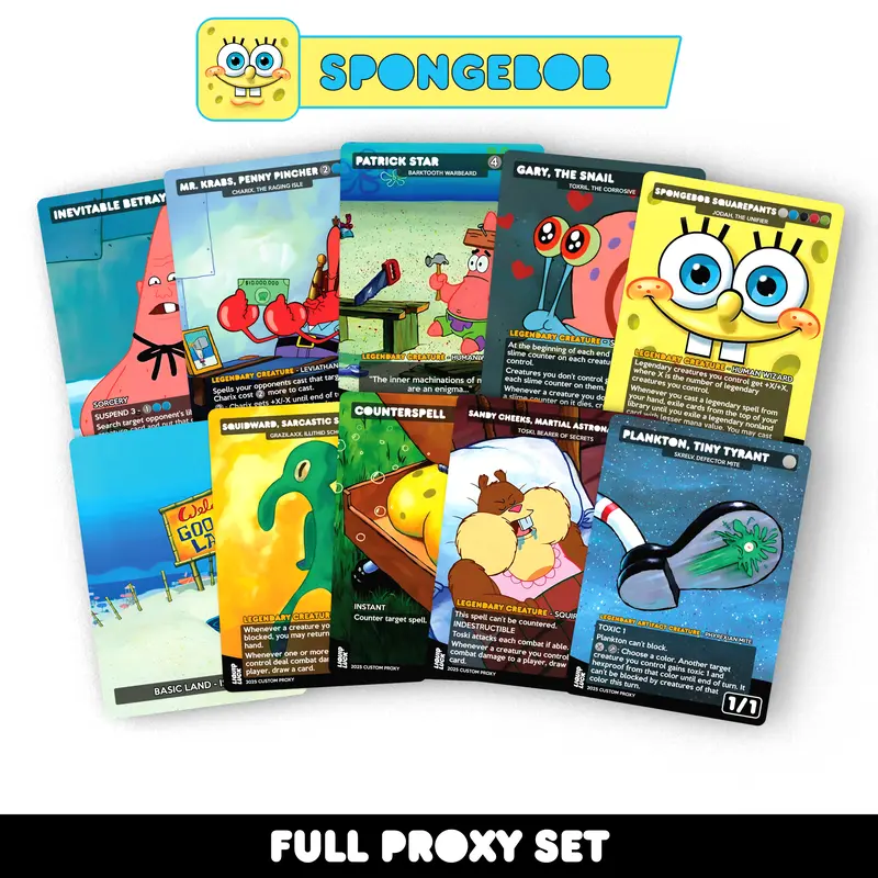 60 card deck ratio mtg MTG Commander Deck EDH Deck SpongeBob SquarePants 100 Magic Cards   Moonveil Games