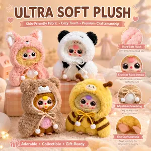 BABY 3 1 random blind box (with box) "I Am Not a Warrior" Series Collectible Plush Toys - Heartwarming Gift for Collectors