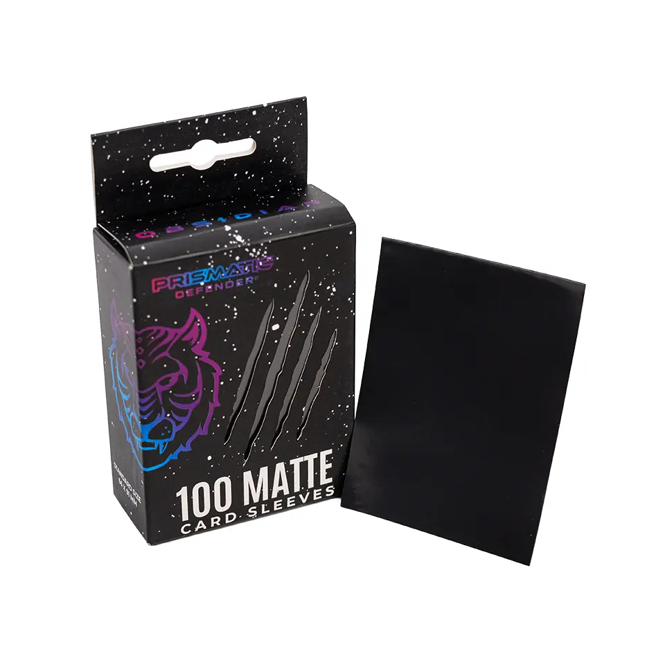 Prismatic Defender Standard Matte Card Sleeves - 100 Standard Sleeves (66 x 91 mm) TCG & Trading Cards - MTG, Pokemon, Lorcana, Riftbound, Digimon
