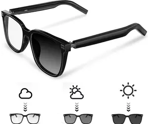 Smart Bluetooth Glasses, Polarized Blue Light Sunglasses for Men Women, Dual Mic Speakers, UV Protection, Remote Phone Shutter