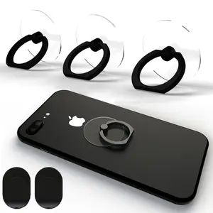 Transparent Phone Ring Holder Grip Tomorotec 360 Degree Free Rotation, Clear Cell Phone Finger Ring Kick-Stand Compatible with iPhone 14 13 12 X Plus, Galaxy S23 S22 Edge