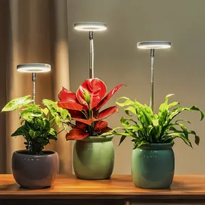 3pcs [Grow Light] Full Spectrum, LED Grow Light, Height Adjustable, Auto 3/9/12H Timer, 4-Level Dimmable, for Garden, Indoor Plants, Home Decor, Halloween Decorations.