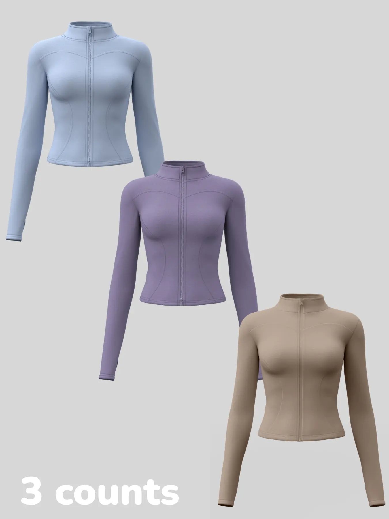 Light blue + purple + cocoa