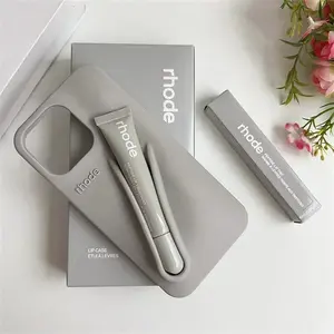 Rhode Protective Phone Case Back Cover with Lip Balm Holder Pocket Storage for iPhone 11 12 13 14 15 16 17, Portable Daily Carry Lightweight Phone Accessory