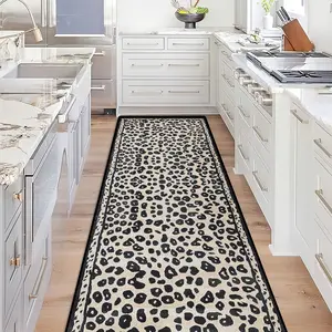 1pc, Chinese Black Polka Dot Style Hotel Welcome Floor Mat, Stylish and Minimalist Rectangular Rug for Living Room