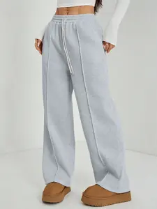 Women’s outdoor sports long pants multipack — casual straight-leg pants with a drawstring elastic waistband, suitable for spring, summer, and autumn outings, running, workouts, and parties.