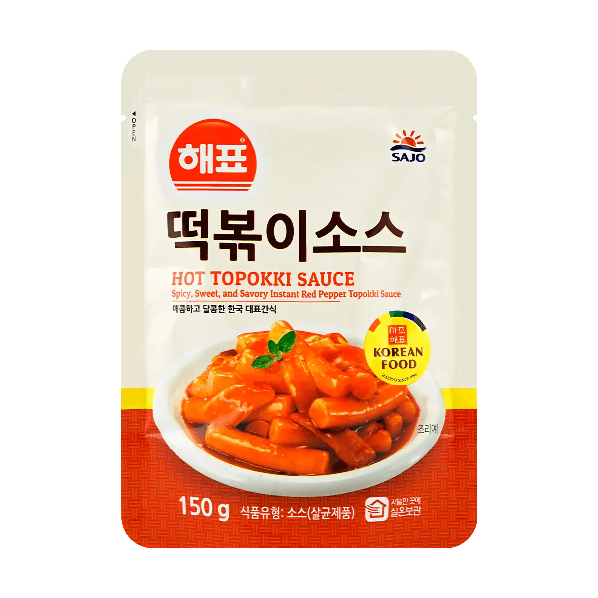 HAEPYO Spicy Korean Tteokbokki Rice Cake Sauce, 5.29oz
