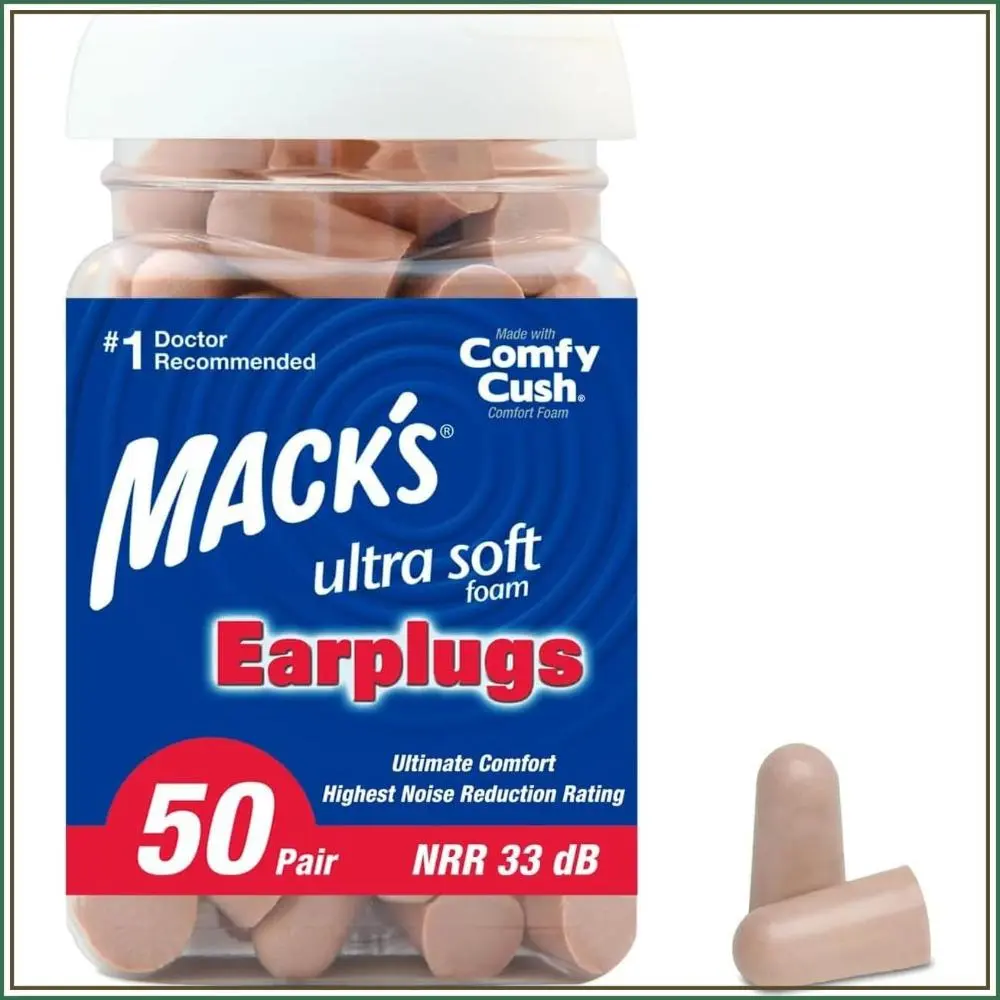 Ultra Soft Foam Ear Plugs 50-Pack, NRR 33 dB Noise Blocking for Sleep, Study, Work, Travel, Loud Events