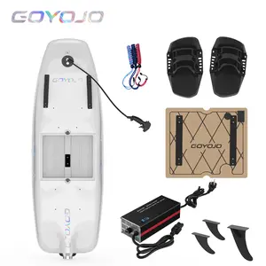 GOYOJO Pro Electric Surfboard White 15kW Motor 75Ah Battery 45km/h High Speed Jetboard for Casual & Competitive Surfing