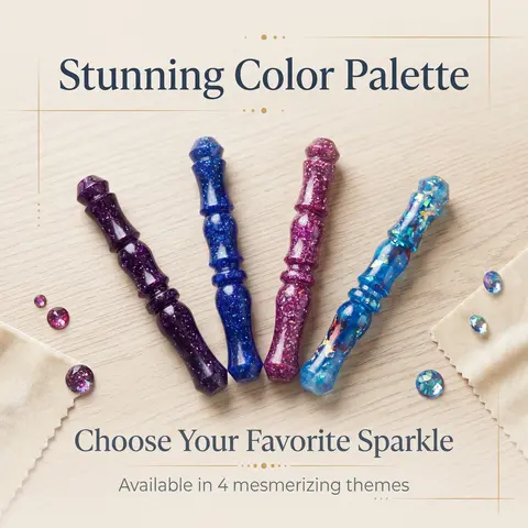 Diamond Painting Dot Drill Tool - DIY Craft Tool, Zinc Alloy & Resin Construction with 12 Threaded Pen Tips, Rhinestone Pen Tip for Diamond Painting Cross Stitch Hobbies, 4 Themes