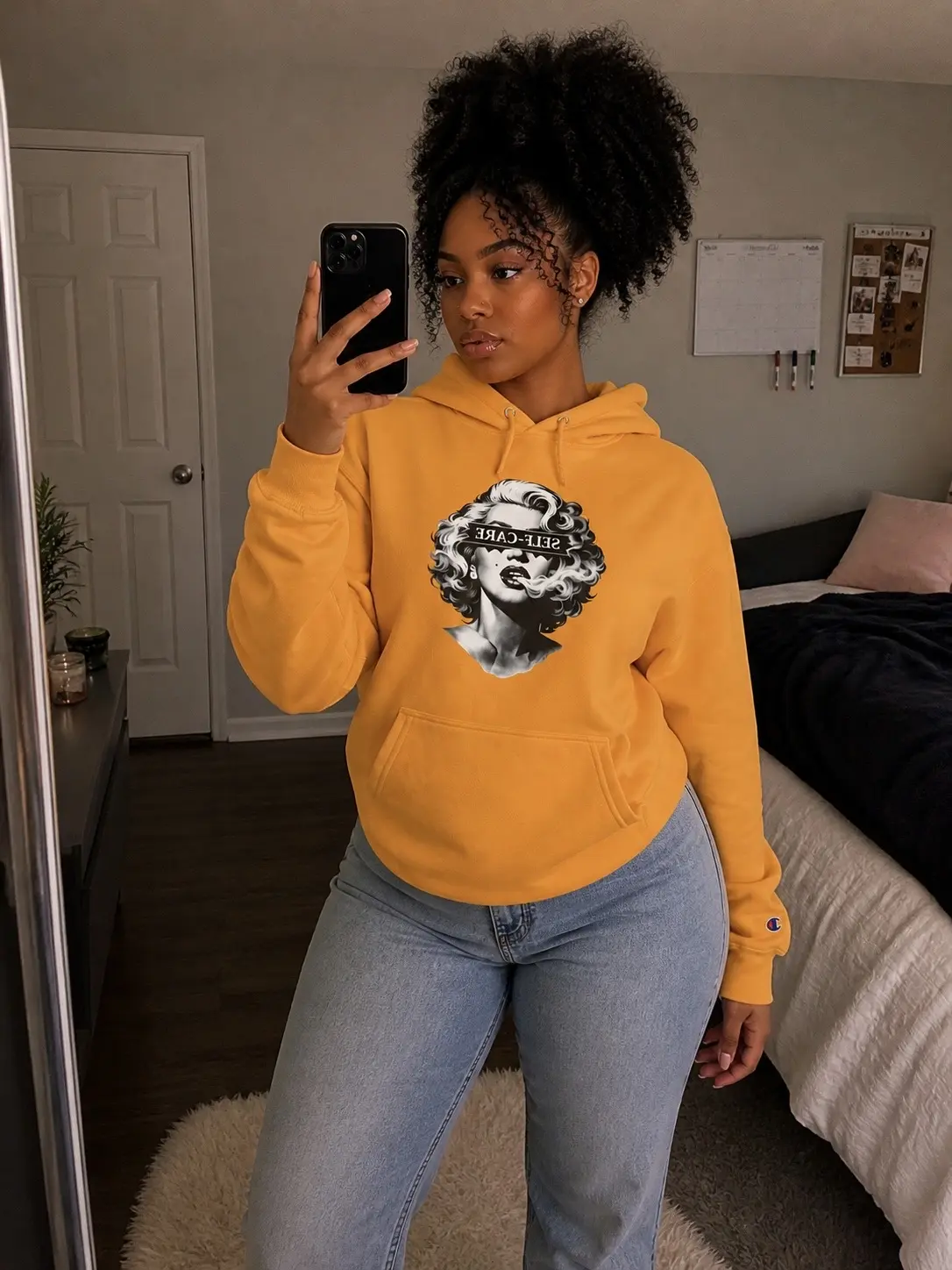 Self Care Monroe hoodie | Vintage Pop Art, Mental Health Awareness