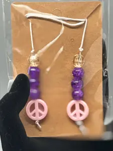 Large Handmade Beaded Bookmark – Unique Reader Gift # 2036