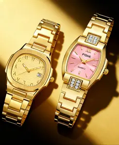 Simple and stylish unisex high-quality quartz watch set. A perfect gift for your boyfriend, and an ideal choice for Christmas, H